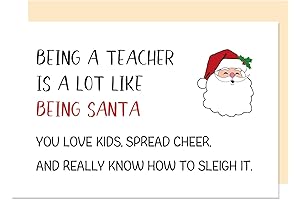 Funny Teacher Christmas Greeting Card