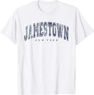Jamestown New York Vintage Retro US City State NY Travel T-Shirt