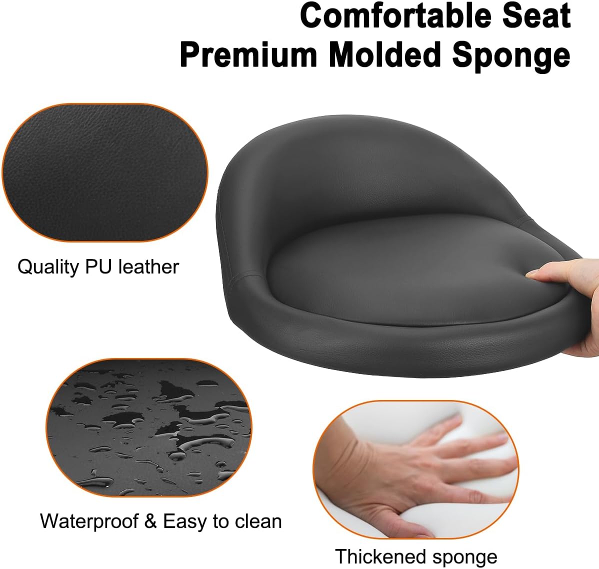 Garage Mechanic Stool with Storage Tray,Low Height Rolling Shop Stools, Rolling Mechanics Seat Chair Height Adjustable, Rolling Shop Chair, Work Stool Creeper Seat (Style 1)