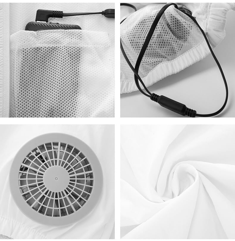 Unisex Cooling Vest with Dual 3-Speed Fans Lightweight USB-Powered Workwear for Summer Outdoor Work/Sports3