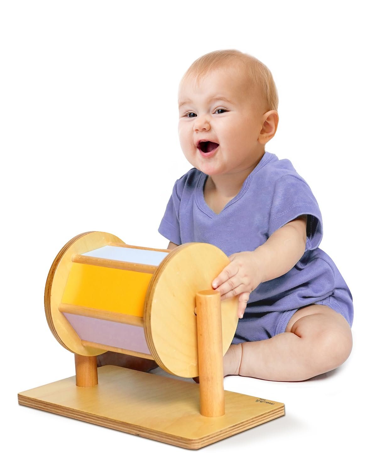 FIRSTCRY INTELLIBABY Premium Wooden Spin Around Drum Toy|Develops Wrist Strength with Every Spin|Montessori Toy|Encourages Curiosity & Movement|Bis Certified|Baby Gift for Toddlers|12+ Months (B0C466K6QM) Amazon Price History, Amazon Price Tracker