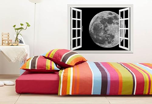 Miniatura 3 de wall26 Adhesivo de pared extraíblemural de pared de 36 x 48 pulgadas, luna llena