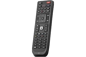 One for All Vizio TV Remote with Unique Ergonomic Features and Effortless Setup