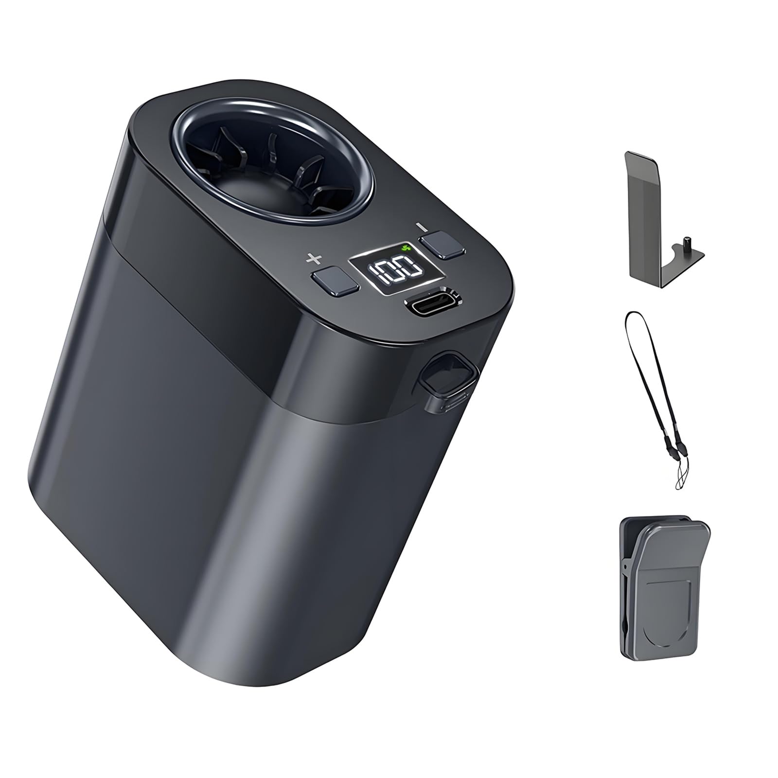 HZBB Cooling Fan with Lightweight Construction and Strong Ventilation for Hot Weather Use USB C Fast Charging Fan