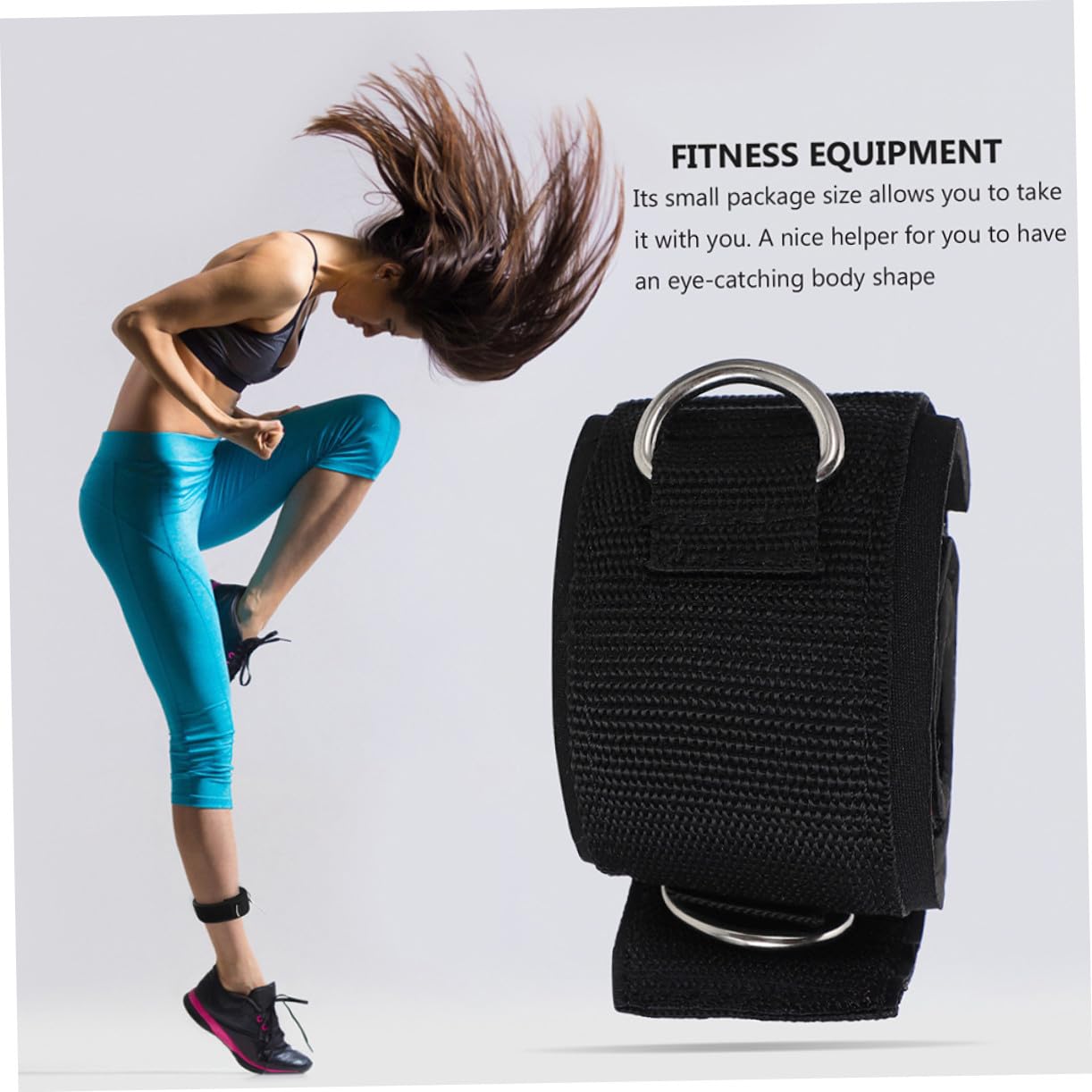 2 pezzi Fasce Fitness per Coscia in Nylon Leggere e Traspiranti Allenamento Gambe Elastici Esercizi Casa e Palestra per Estensioni e Curl