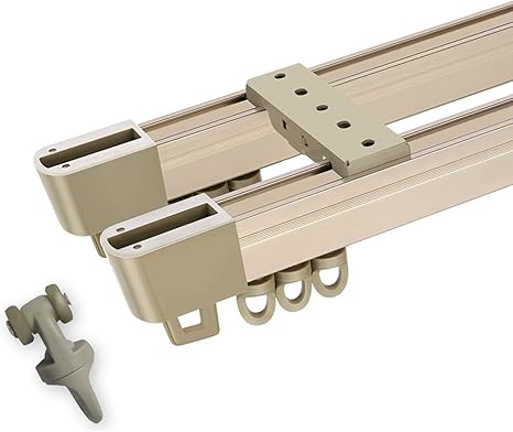 Selbstklebende Gardinenschiene 160cm - Ohne Bohren Deckenmontage Weiß