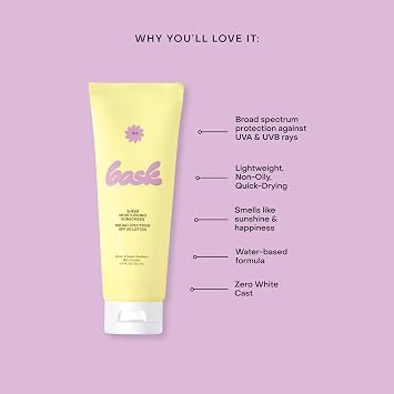 Sheer Moisturizing Sunscreen Lotion, SPF 50, 3.4 fl oz (100 ml), Bask Suncare