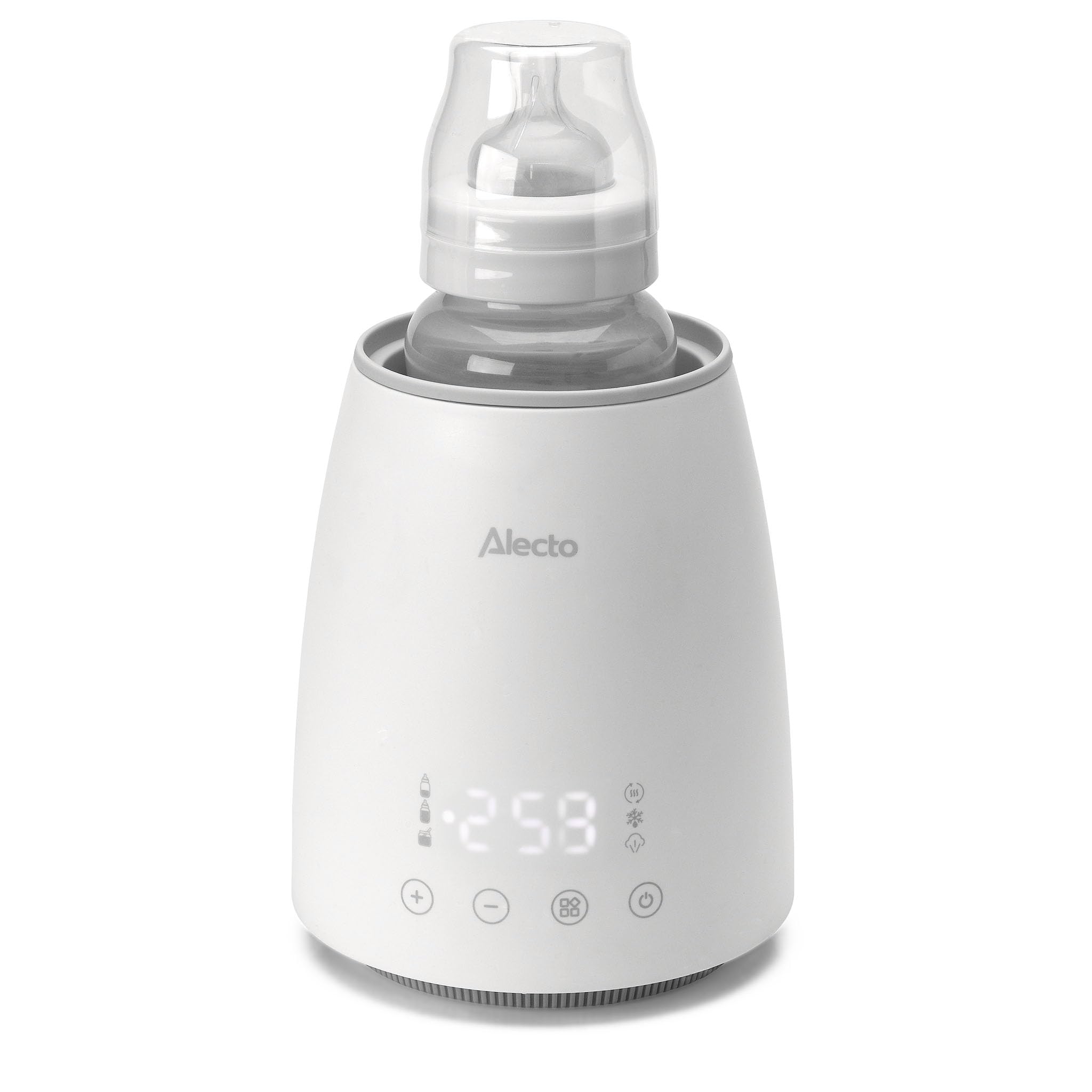 Alecto BW900 Flaschenwärmer Baby - Sterilisator Babyflaschen - Babyflaschen Wärmer - 500 W - Display - Weiß