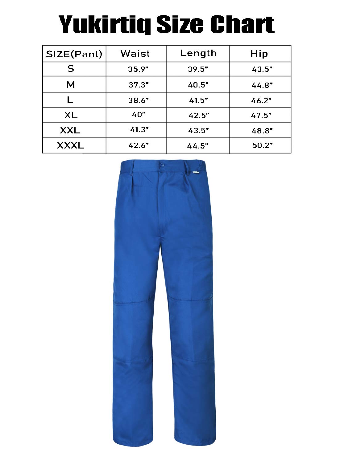 Homme Ensemblesde Travail, Multi Poches Blouson de Travail, Cargo Pantalon avec Poches Manteau de Travail, Multifonctionelle Veste de Travail pour Homme (XL, Bleu royal)