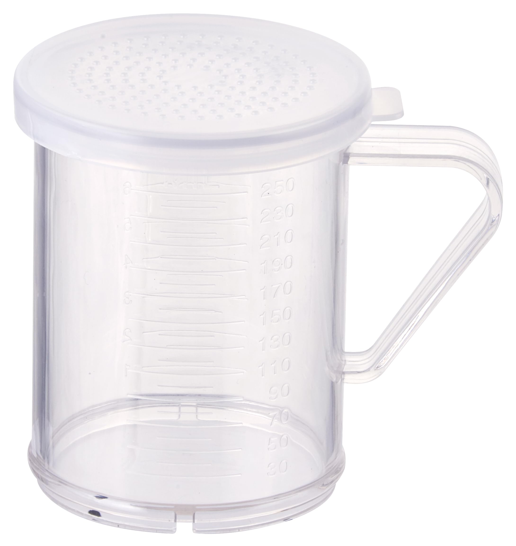 Winware 10-Ounce Polycarbonate Dredge with 3 Snap-on Lids