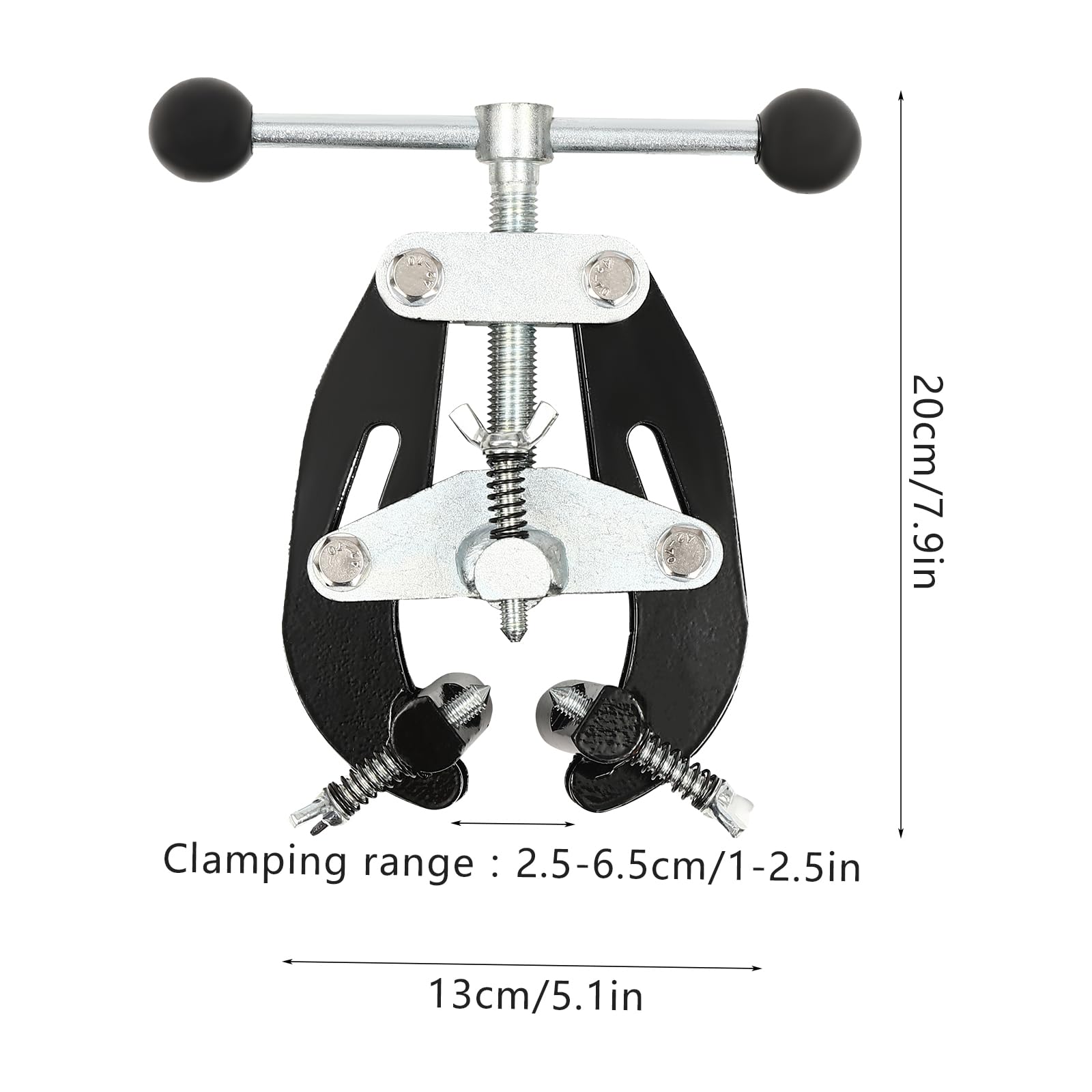 Abrazadera de tubería para alineación de tubos, rango de sujeción: 2,5 – 6,5 cm/1-2,5 pulgadas