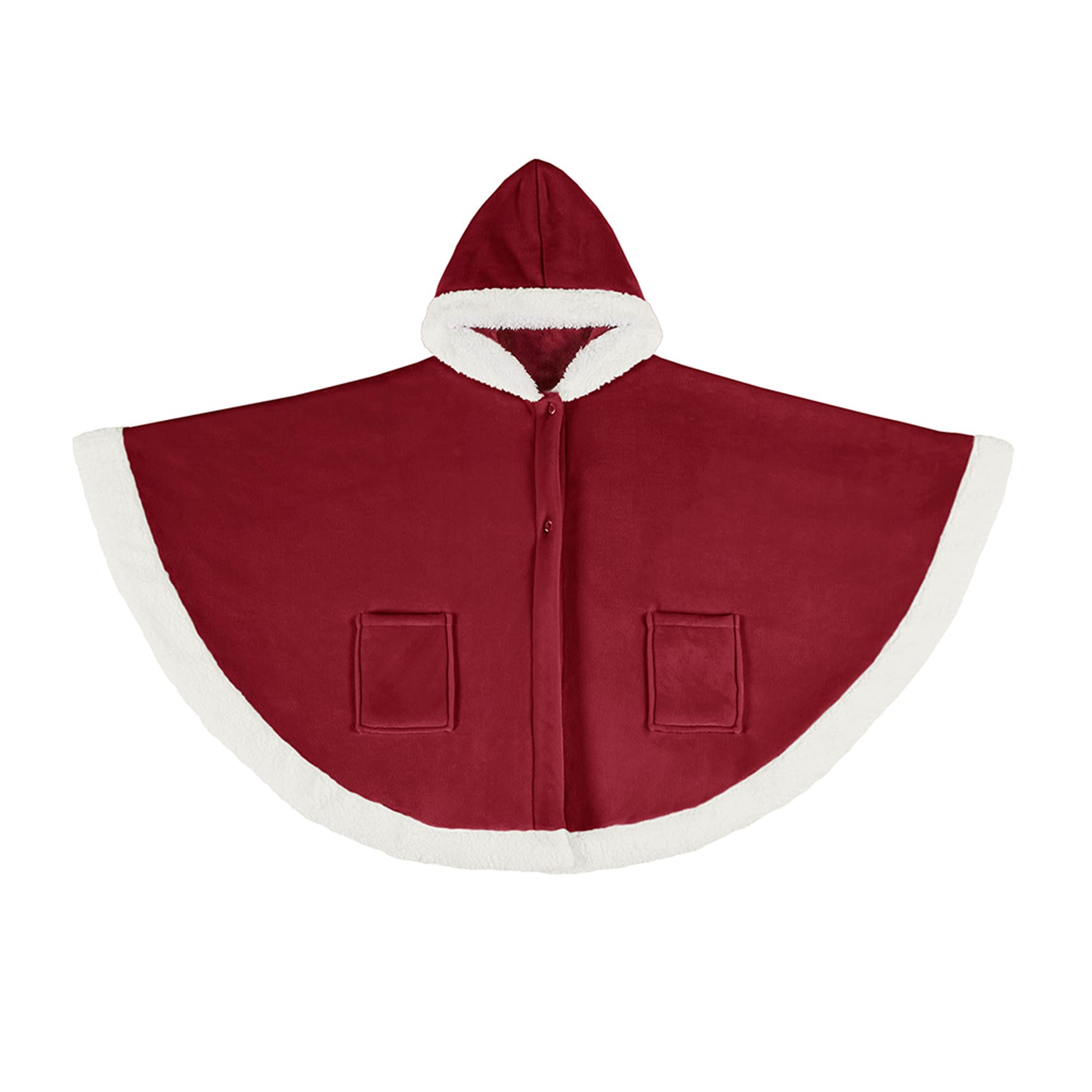 Poncho Con Capucha Para Hombre - Chal Abrigo Holgado, Cómodo Para Casa Y Exterior