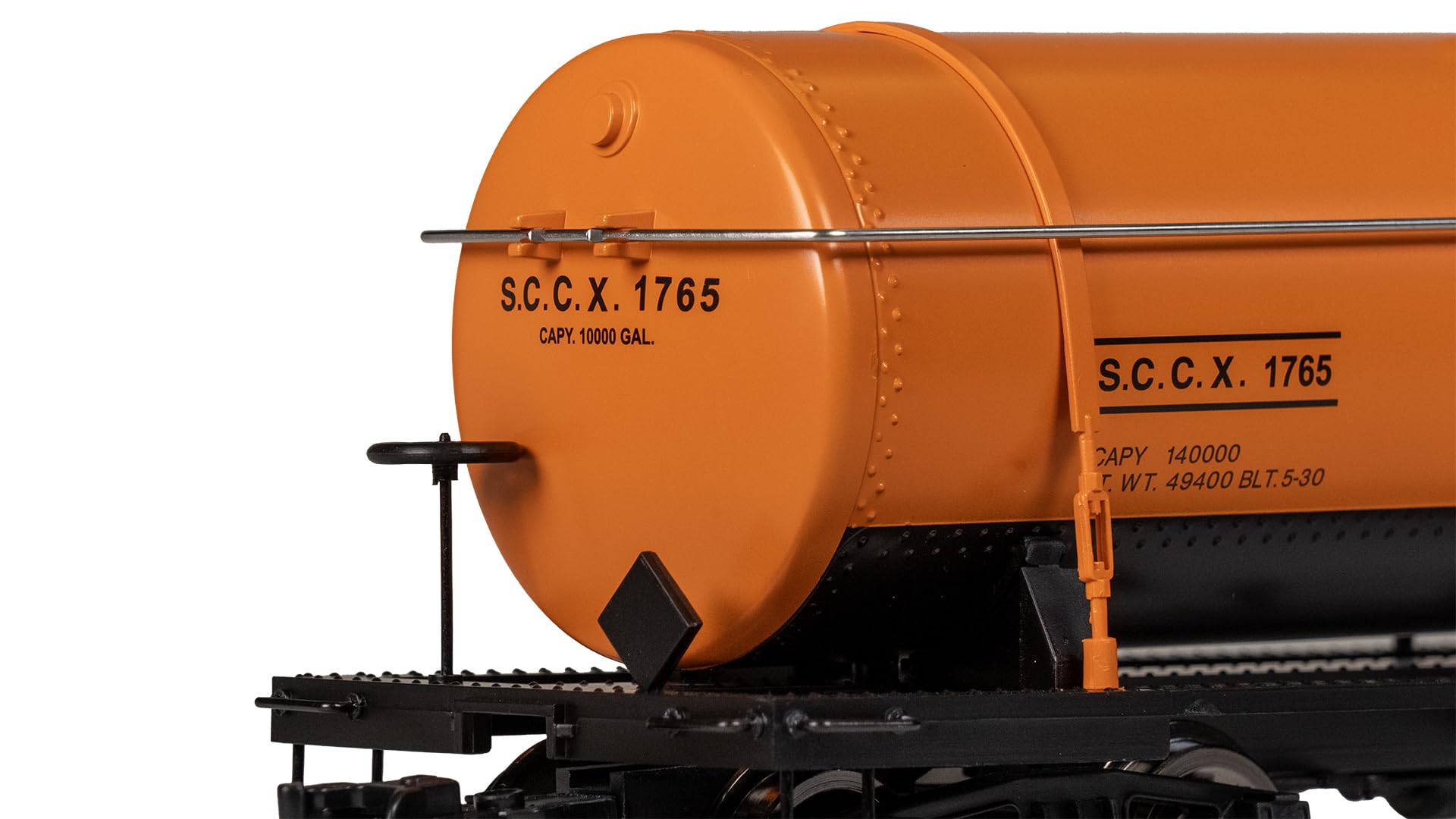 Bachmann Trains - Voitures citernes à dôme unique à l'échelle 1:29 - Shell #1765 - Grande échelle G