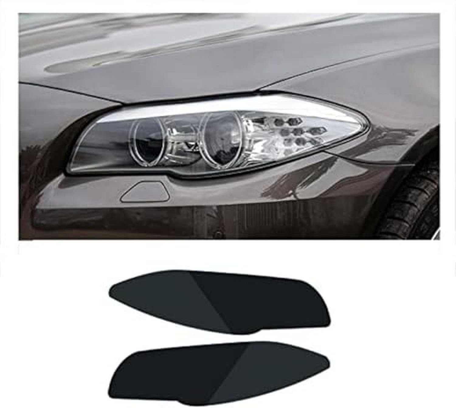 SamLng Car Front Light Film for BMW F11 2014-2017 Car Headlight Protective Film Front Light Transparent Blackened TPU Sticker Car Headlight Protective Film
