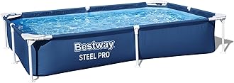 Bestway Steel Pro Pool, Swimming Pool, Rectangle Above Ground Fast Set Pool, Children’s Detachable Pool, Multiple Sizes