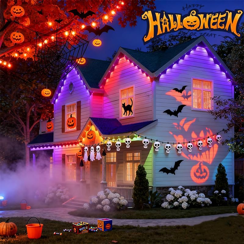 Permanent Outdoor Lights,Smart Outdoor Christmas Lights with IC+RGB 20 LED, IP67 Waterproof Eaves Lighting with 213 Modes for Holiday,Party, Daily, APP/Remote Control - Image 2