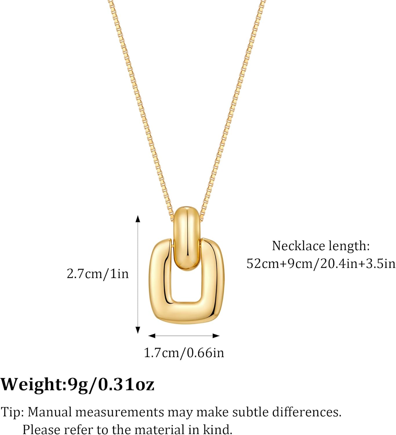 Gold Pendant Necklace for Women Statement Gold Silver Necklace Trendy Jewelry for Women - Image 6