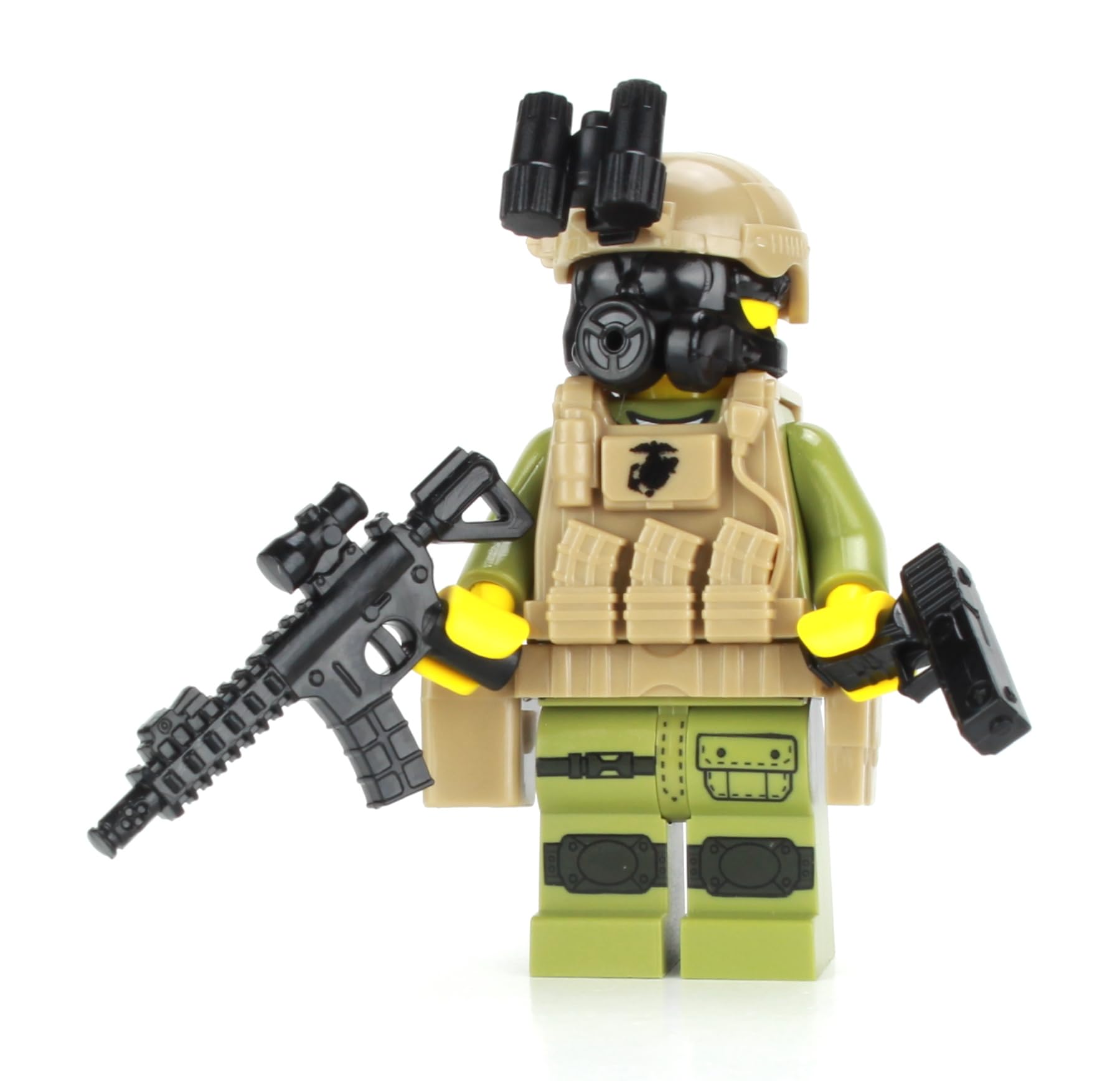 1.6 Inches Tall Marine Expeditionary Unit (MEU) Visit Board Search Seizure Custom Minifigure | Genuine Military Minifig | Legs Printed in USA | Great Gift for Ages 10+ to Adult AFOL