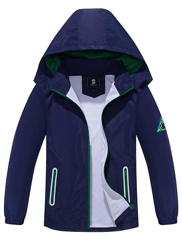 SaphiRose Kids Waterproof Rain Jacket Mesh Lined