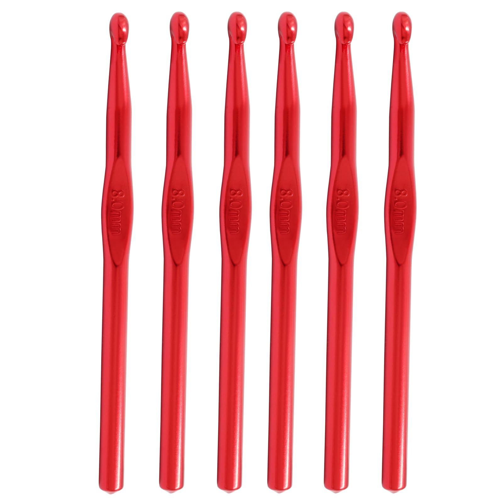 Amazon.com: Auvotuis 6Pcs 8mm US Size L (Size 11) Aluminum Crochet