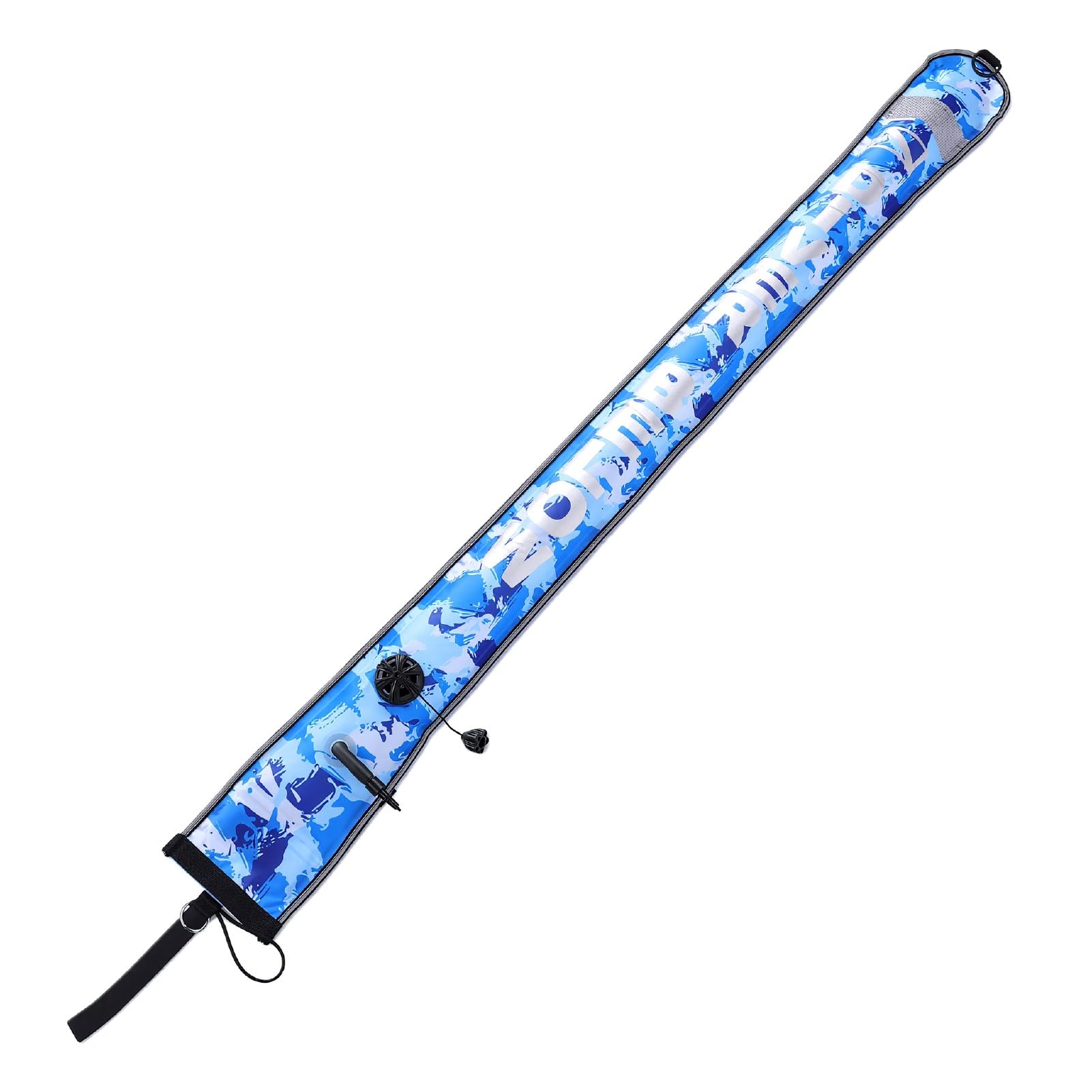 Boetta Segnasuperficie Gonfiabile 4.9ft Alta visibilità, for Immersioni | Materiale in nylon e TPU, valvola antiesplosione, comodo per le immersioni