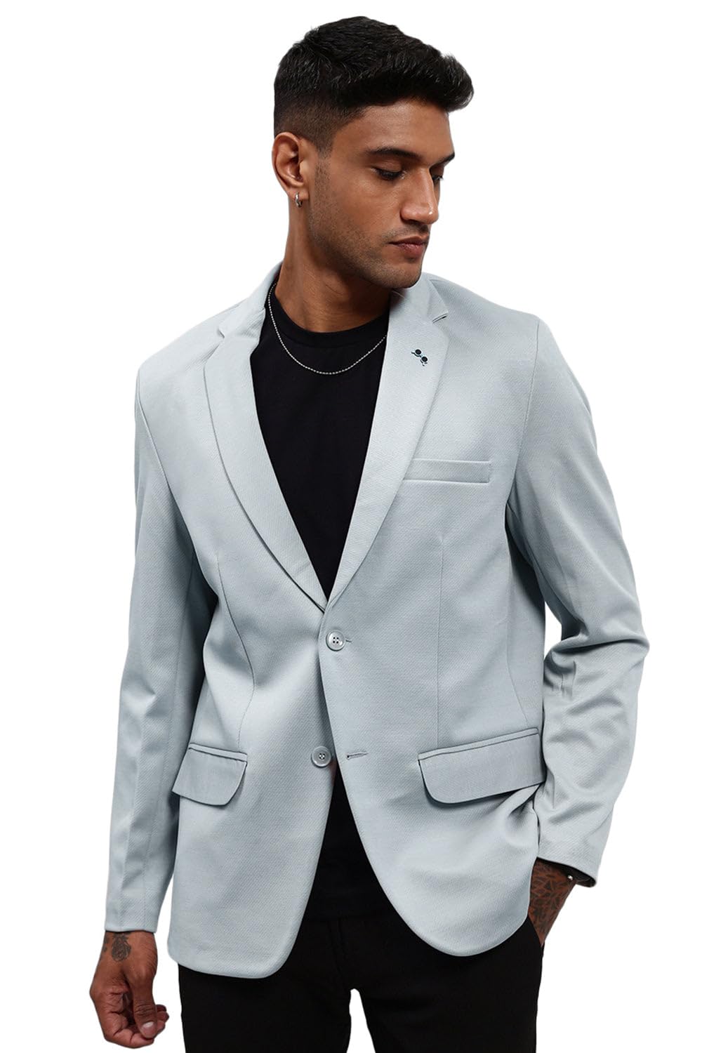 Men Solid Single Breasted Casual Blazer | Notched Lapel Full Sleeves Cotton Blazer for Mens | Slim Fit Regular Length Blazer for Men's-image-42