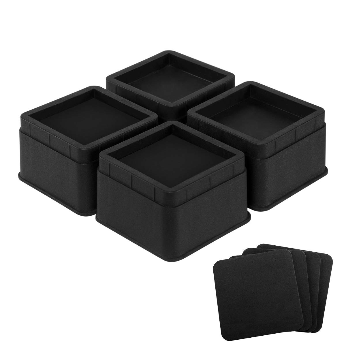 Snapklik.com : Bed Risers 2 Inch Heavy Duty Furniture Risers For Sofas ...