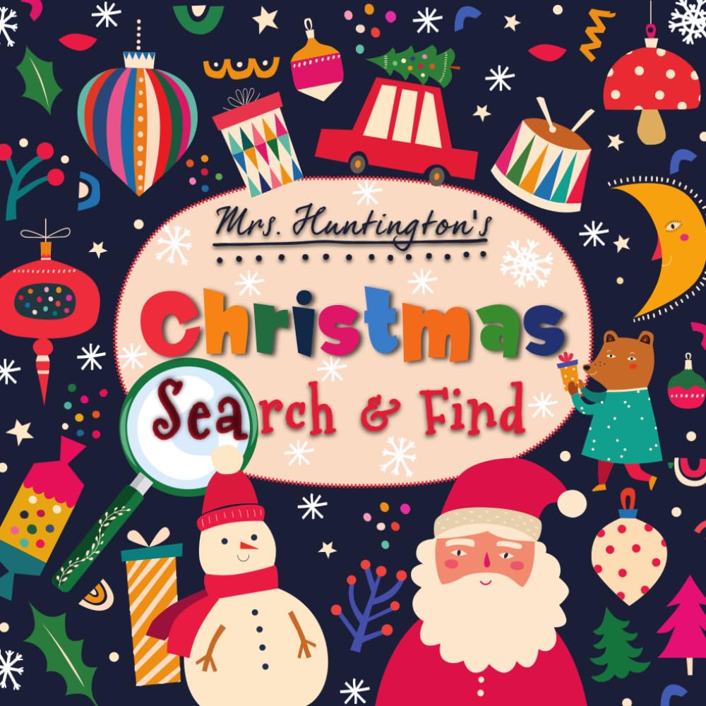 Christmas Search and Find: I Spy Adventure for Kids 3+ | Seek and Learn Colors, Shapes & Counting in Hidden Christmas Pictures