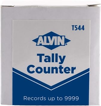 Alvin, T544, Hand-Held Tally Counter, For Engineering Surveys, Attendance Checking, Inventory Count - Records Up To 9999