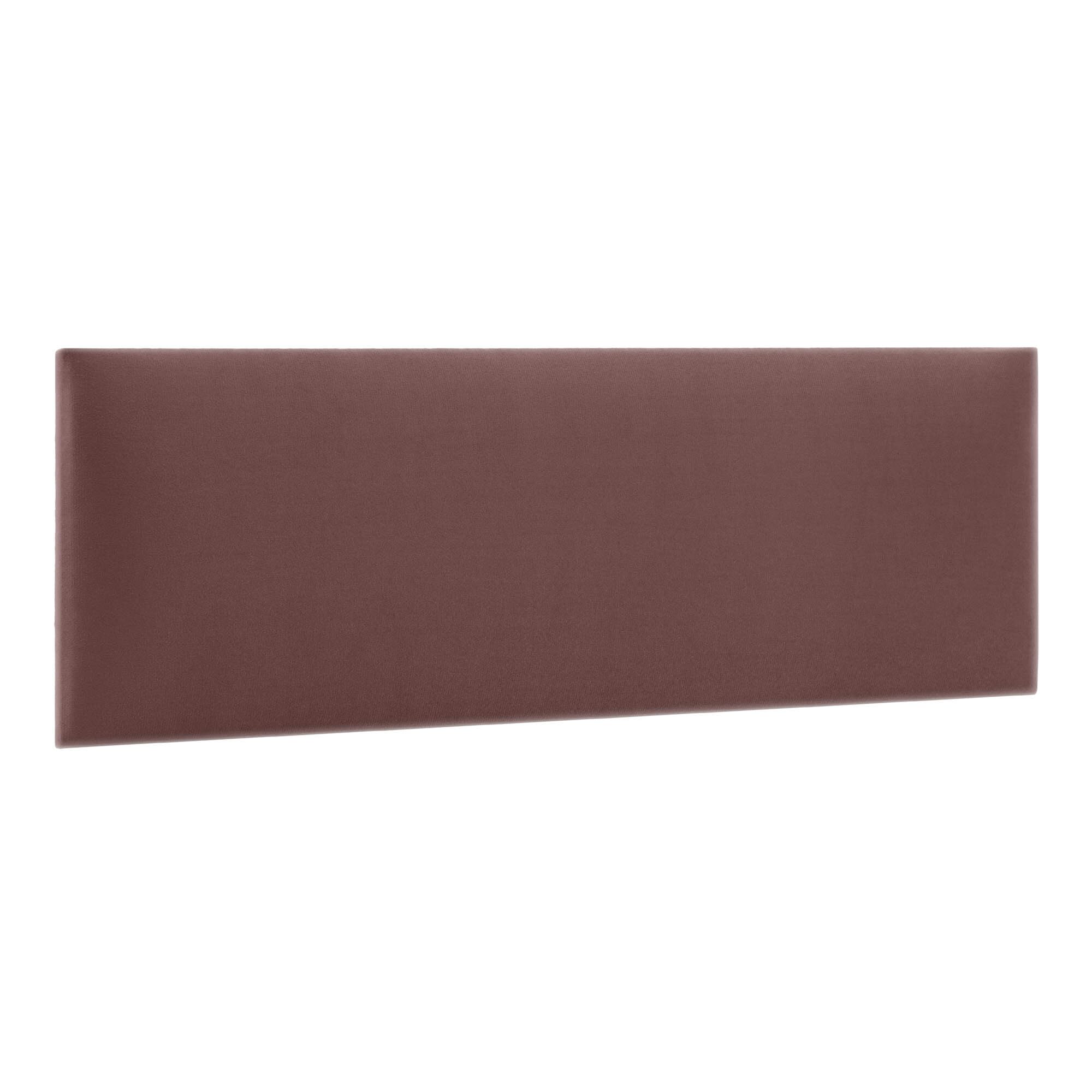 murando - Wall cushion as a headboard for a bed Rectangle Velvet 20x100 cm - Padded wall panel wall decoration for bedroom living room children's room - dusty pink