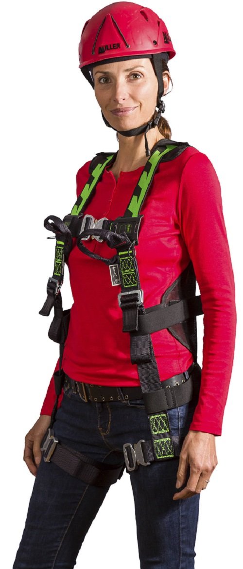 Honeywell 1032873 Miller H-Design Harnais Duraflex 2pts avec Boucles Automatiques et 2 Boucles Sangle - Taille 3