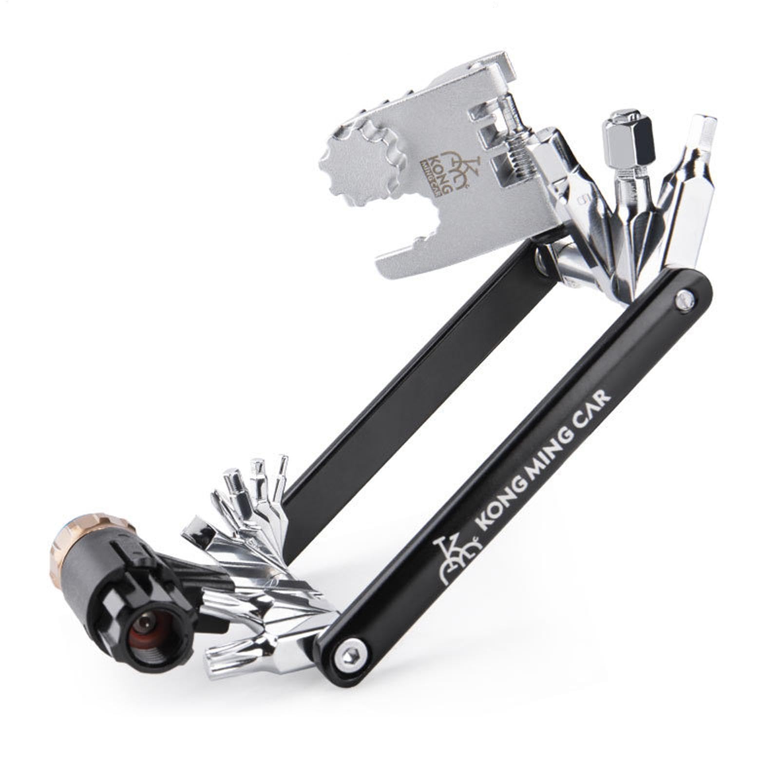 Kit manutenzione bici, multiutensile bici Attrezzo per catena di | Kit di attrezzi per bici da cross, per biciclette, attrezzo multiuso per bicicletta leggero, kit di attrez