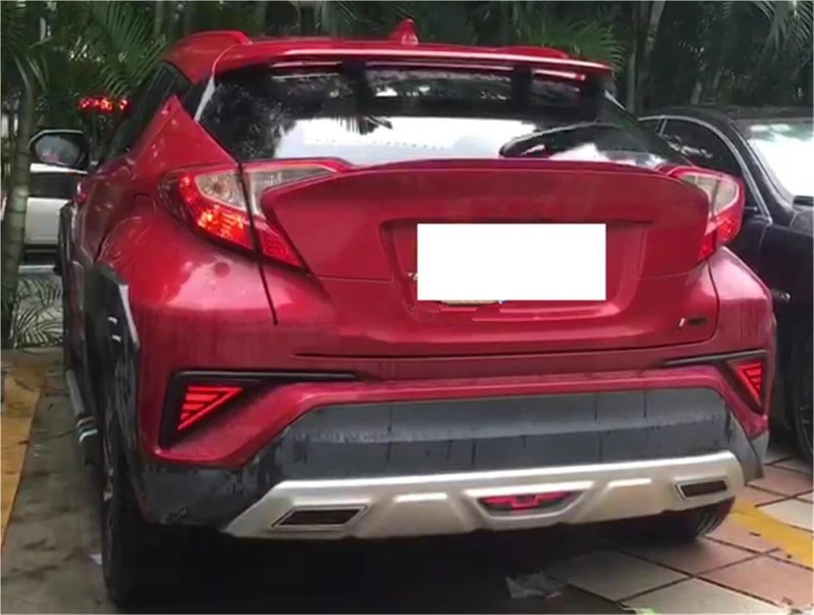 Multi-funzione Auto Posteriore Fendinebbia Paraurti Luce Lampadina Freno Riflettore Per Toyota C-HR CHR 2016-2019 2020