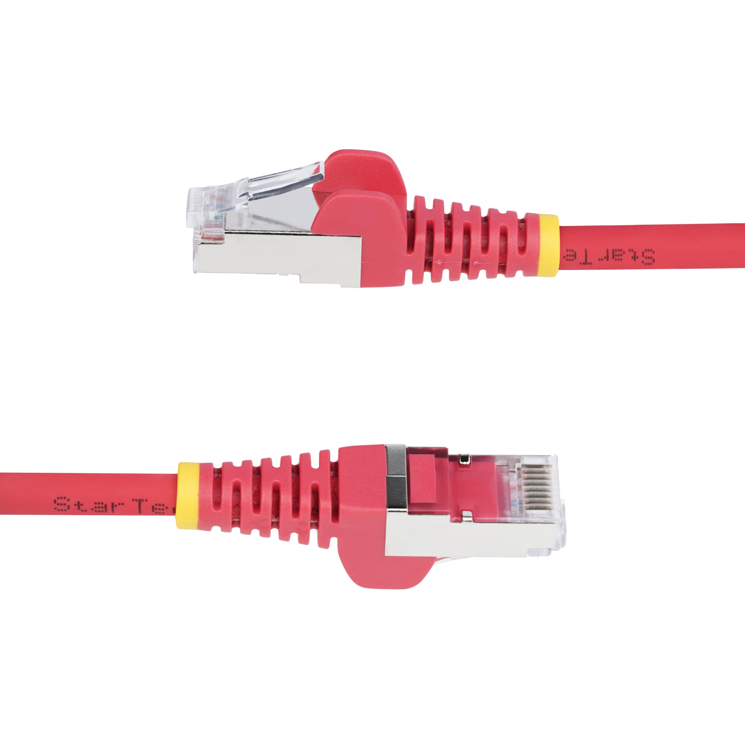 StarTech.com Cavo Ethernet CAT6a rosso, 7,6 m, antigroviglio, RJ45, 10GbE, 100W PoE++, S/FTP, 500MHz, 27AWG puro rame nudo, LSZH