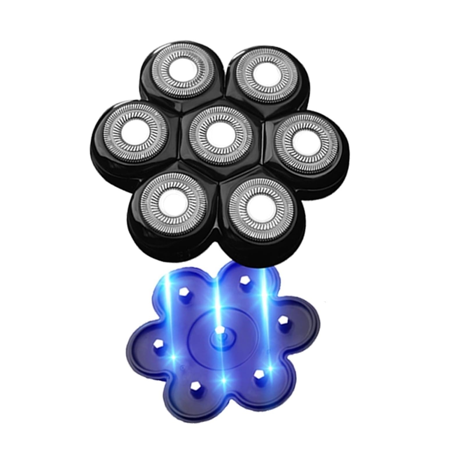 1 pz universale lama magnetica testa rasoio rasoio lama di ricambio taglierina testa galleggiante rasoio impermeabile in acciaio inossidabile(7DB)