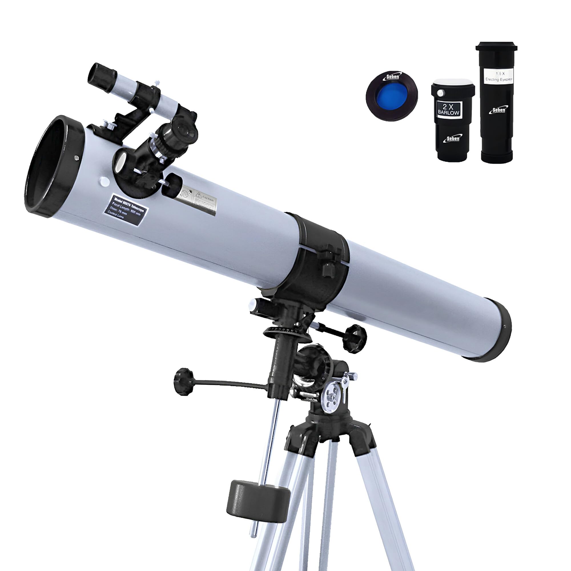 Seben Telescopio Reflector astronómico 76/900 EQ2 de