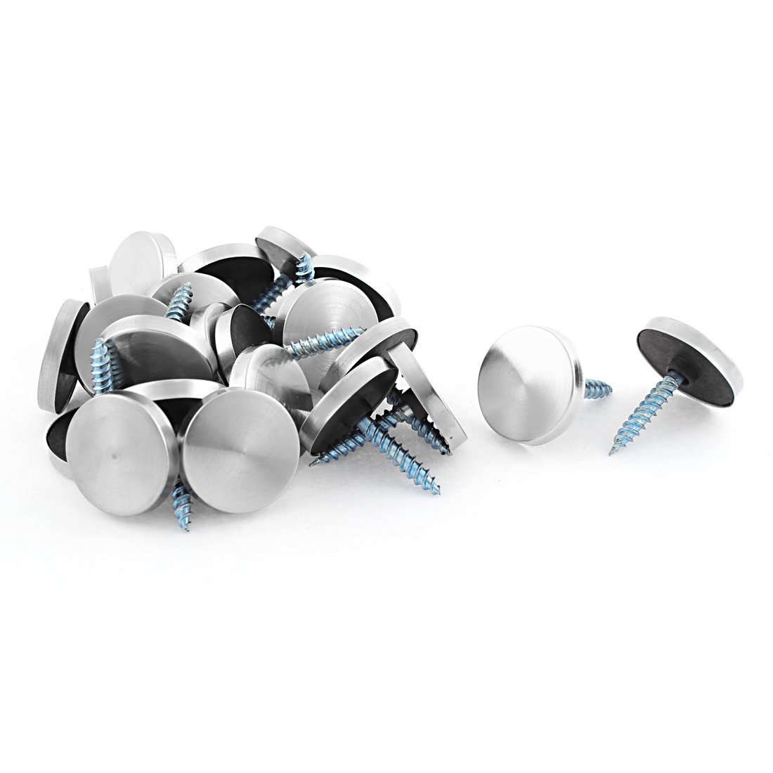 Aexit 20mm Dia Quality Parts Cap Glass Tea Table Decorative Fittings Mirror Nails 24pcs Model:21as627qo758