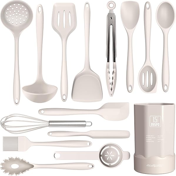 AVGPD Dishwasher Safe Silicone Cooking Utensils Set