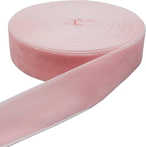 Miniatura 37 de Bobina de cinta de terciopelo de 10 yardas, disponible en muchos colores Verde