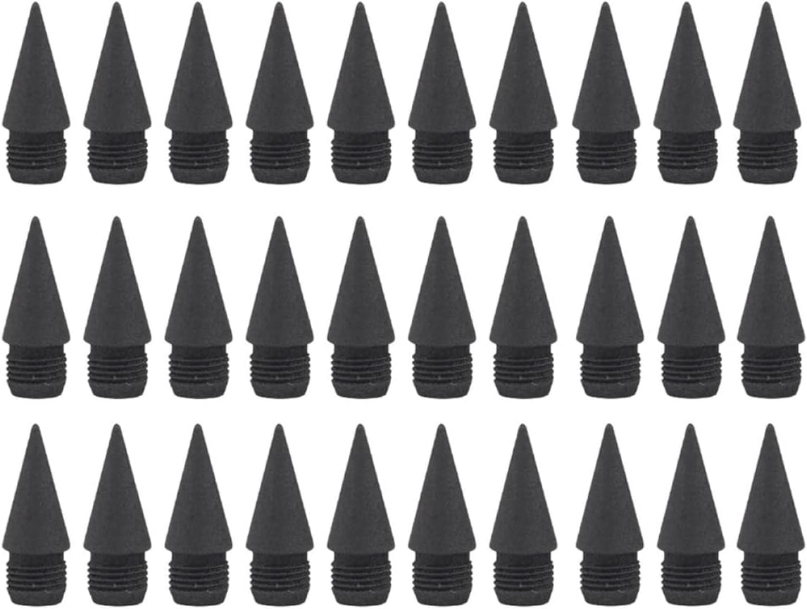 STOBOK 120pcs Inkless Pencil Tips Everlasting Writing Nibs Infinite Replaceable Refills for School and Office Use No Sharpening Required Graphite Pencils