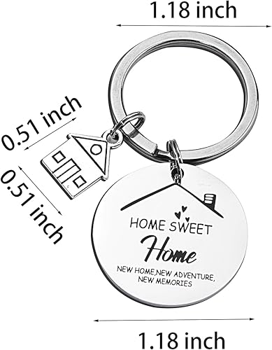 Miniatura 3 de YF FY - Llavero para el primer hogar, regalo para el primer hogar, llavero de inauguración de la casa, regalos de cierre de inmobiliaria (paquete de