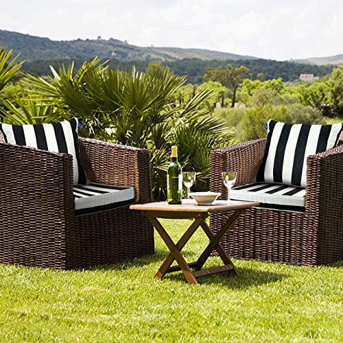 Infblue Deep Seat Cushion Set 24 X 24 Inches Outdoor Patio Seat And Back Cushion Chair Cushions For Outdoor Furniture Water Repellent Set thumb #6