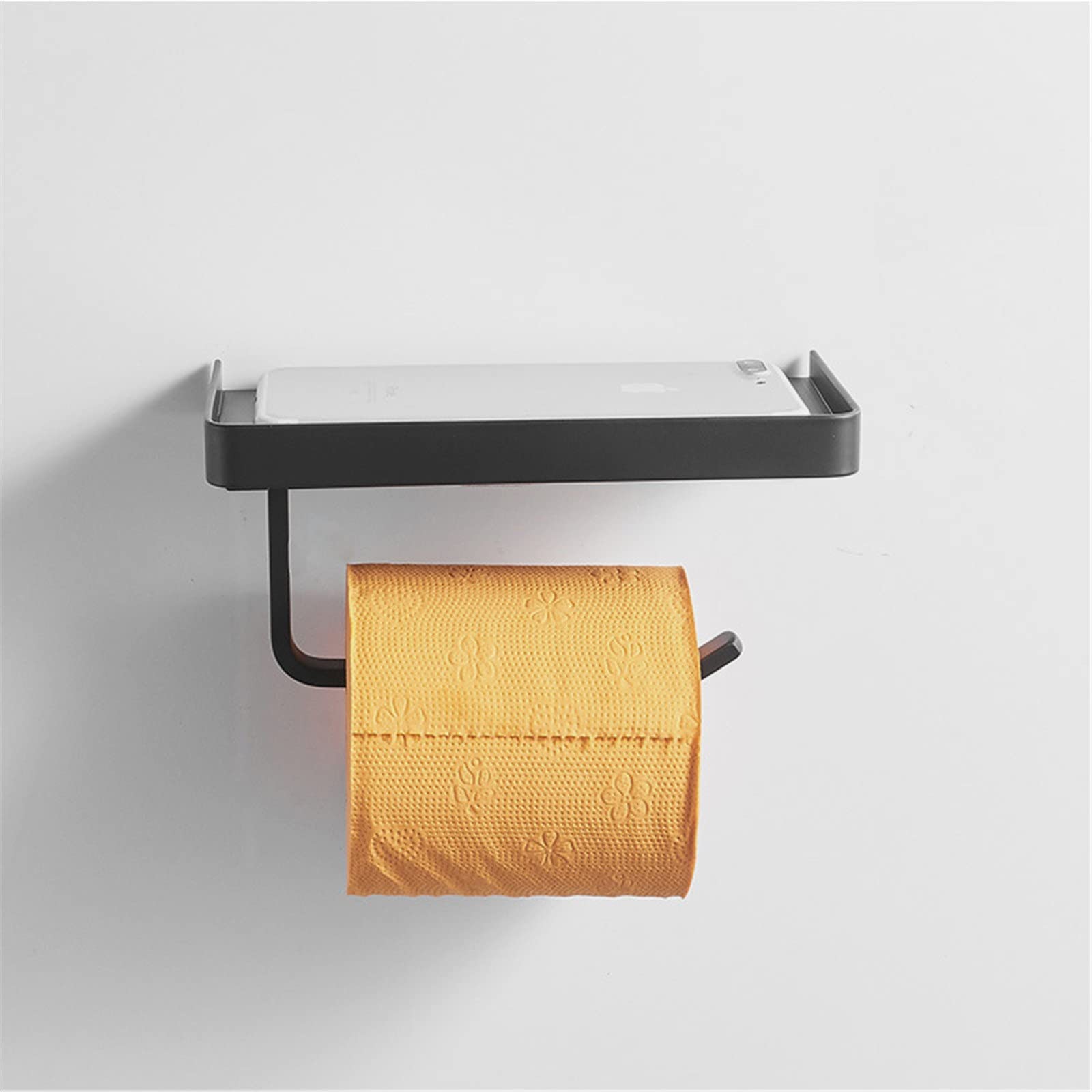 Paper Towel Holders Paper Towel Hooks Bathroom Toilet Holder for Kitchen Bathroom and Toilet(Noir)