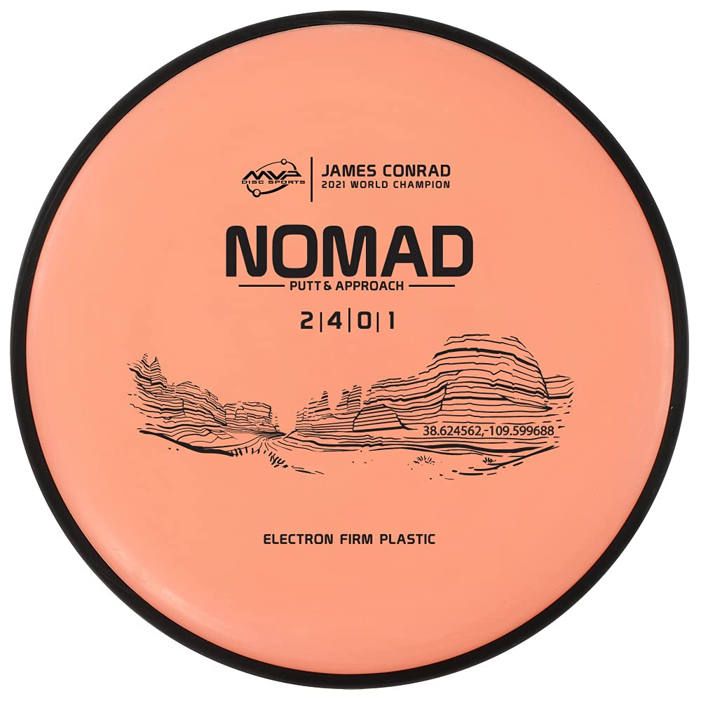 MVP Disc Sports Electron Nomad (Firm) James Conrad Edition Disc Golf Putter 6-Pack (Assorted Weights/Colors May Vary)