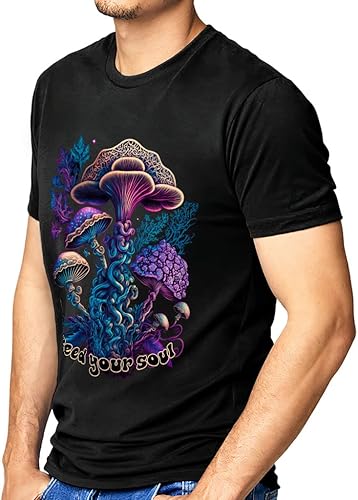 Miniatura 2 de Camiseta de gamuza con estampado de hongos - Hermosa camiseta - Camiseta estampada de gamuza