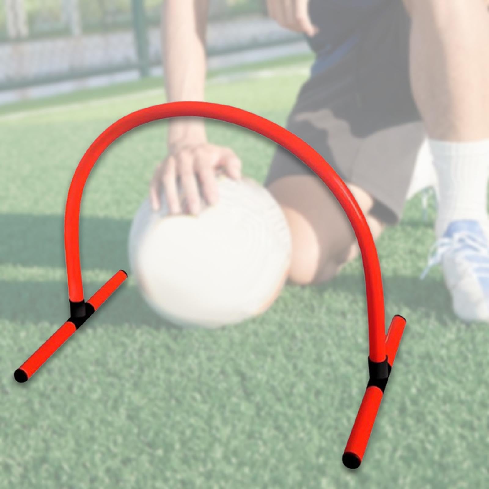 Entrenamiento de Fútbol: Pase, Trabajo de Pies Y Patadas, Ejercicio de Agilidad con Vallas para Fútbol