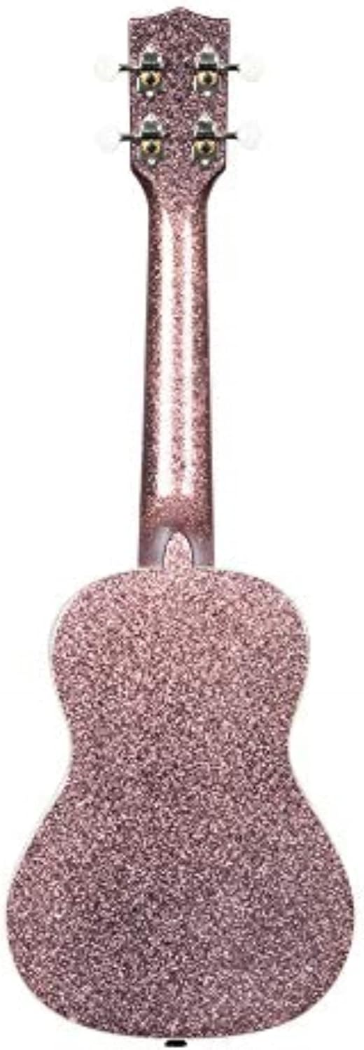 Kala Brand Music Co. Sparkle Collection, 4-String Ukulele, Right, Pink, Concert (KA-SPRK