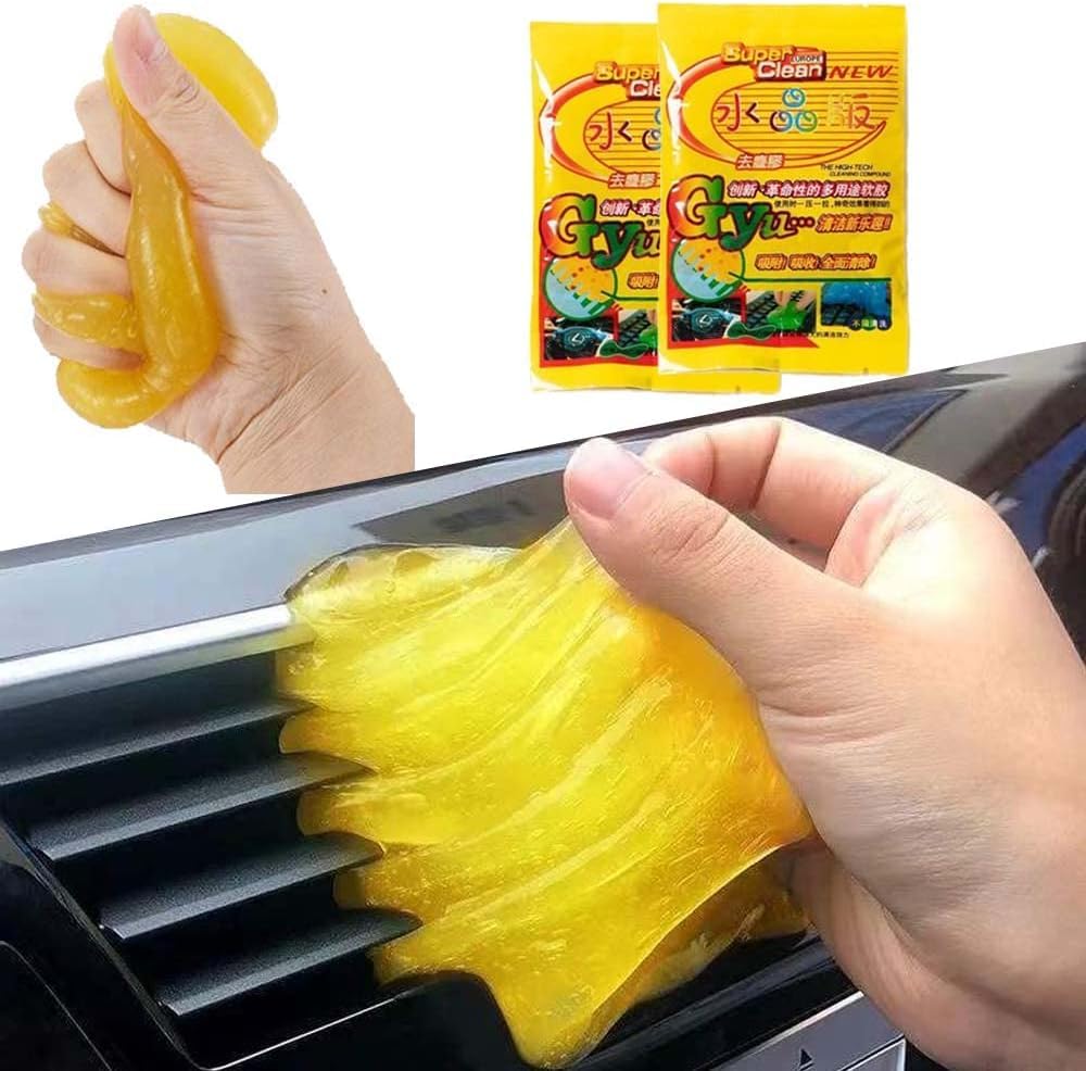 ModExo Keyboard Cleaning Gel,Car Cleaning Gels, Dust Cleaner,Car Air Vent Interior Detailing Clean Putty,for PC Tablet Laptop Keyboard,Air Vents, Camera, Printers, Calculator,2Pack