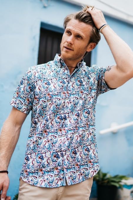 Chemise en coton durable Faro multicolore pour l'été - 2
