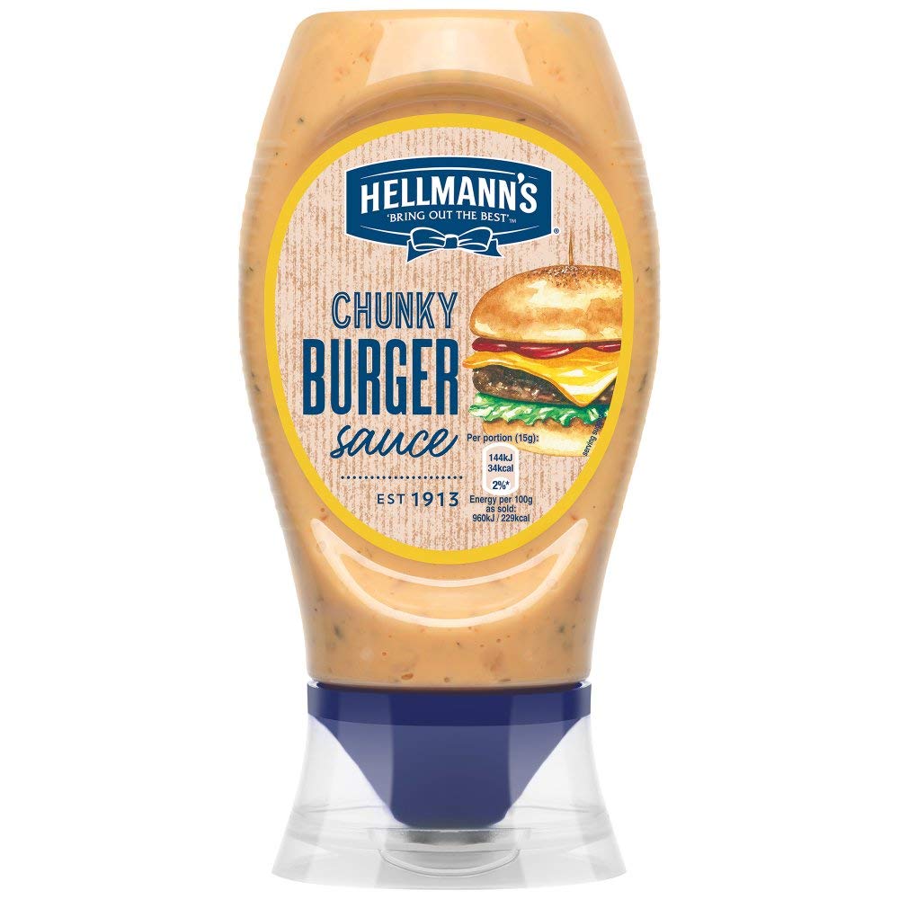 Hellmann's Lot de 8 sauces à hamburger 250 ml